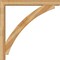Ekena Millwork Thorton Block Rough Sawn Bracket w/ Offset Brace, Western Red Cedar, 6"W x 48"D x 48"H BKT0604X48X48THR05RWR - alternate 4